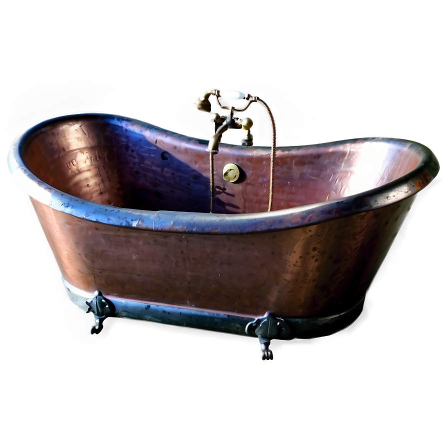 Copper Bathtub Vintage Png Epy73