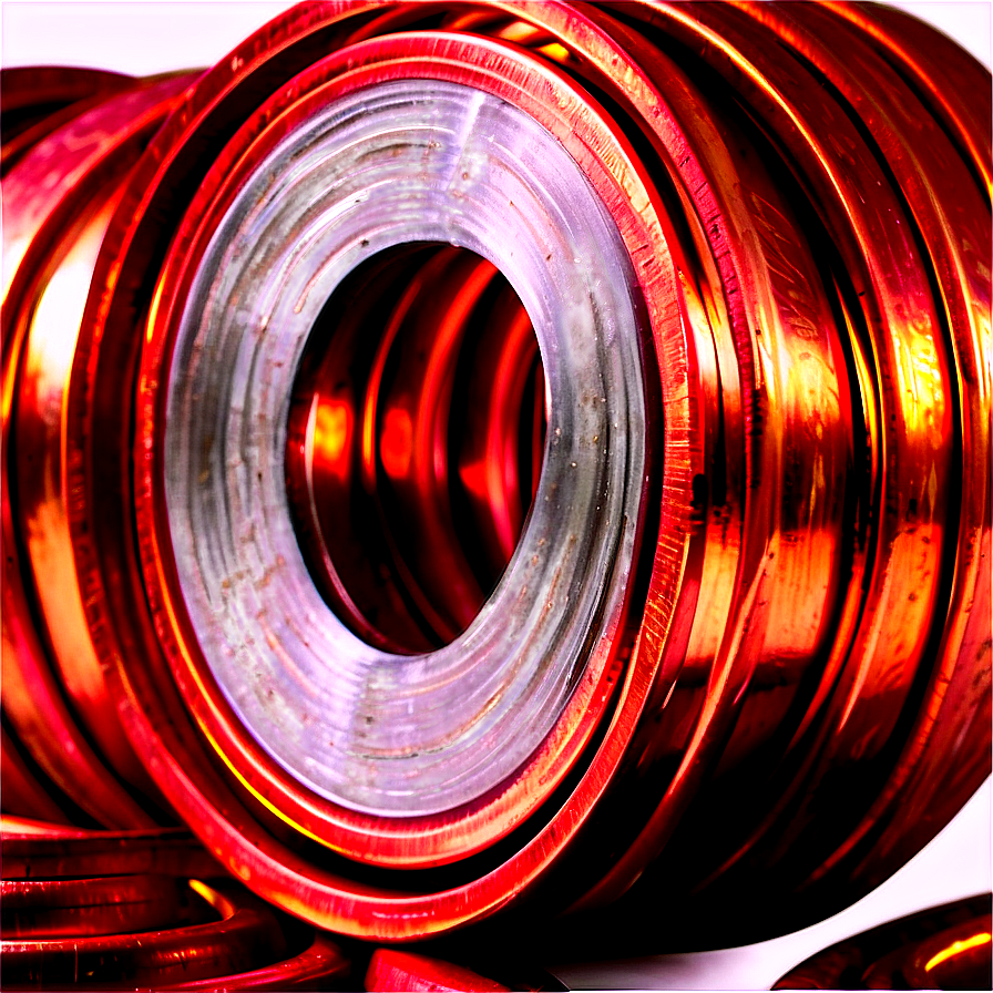 Copper Coil Closeup Png Thv44