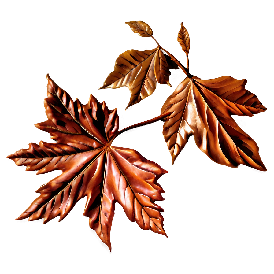 Copper Colored Leaves Png 51