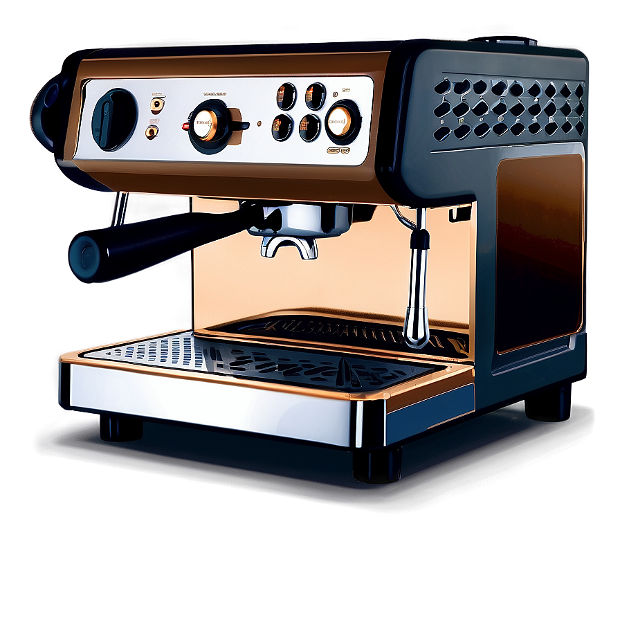 Copper Espresso Machine Png 06112024