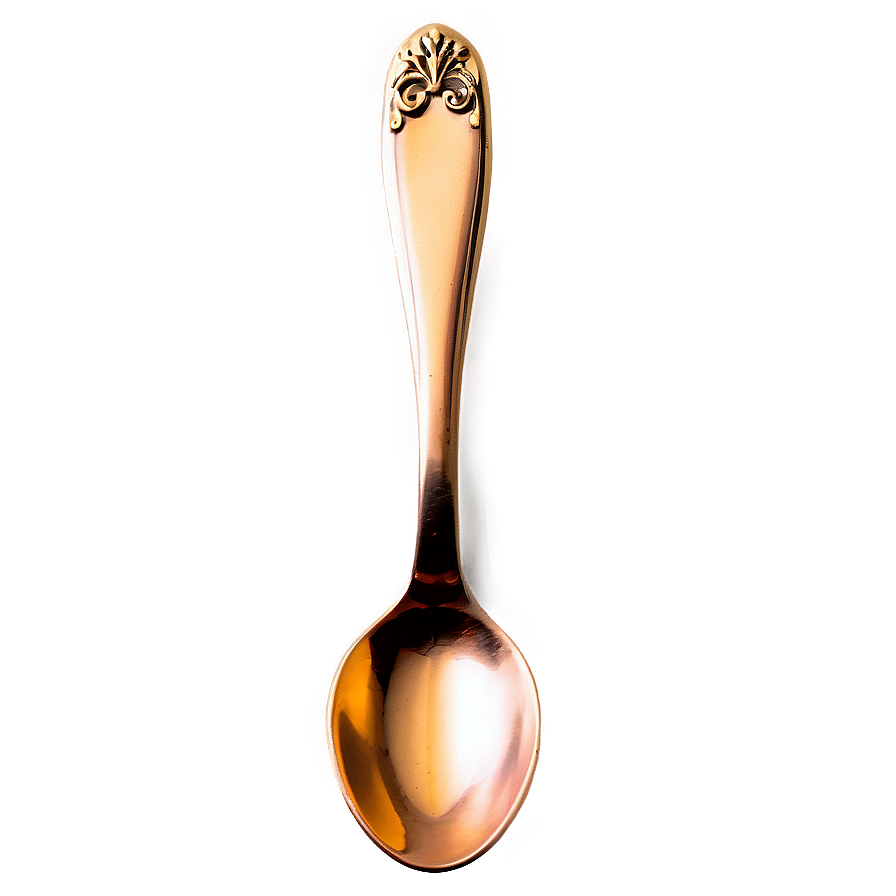 Copper Finish Teaspoon Png 25