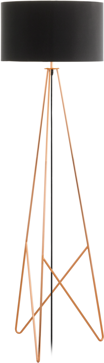 Copper Finish Tripod Floor Lamp