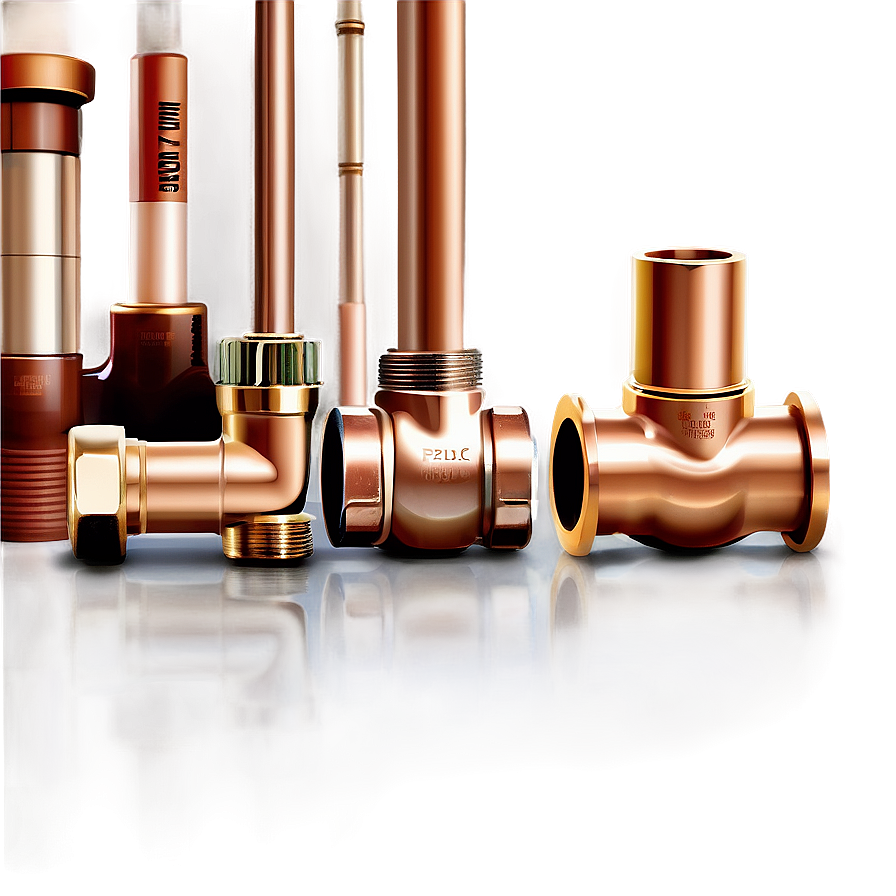 Copper Fittings Plumbing Png 06112024