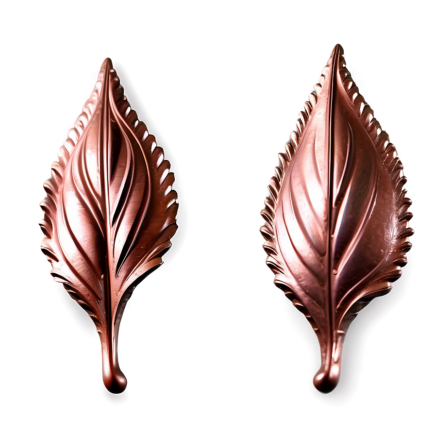 Copper Leaf Decoration Png 79