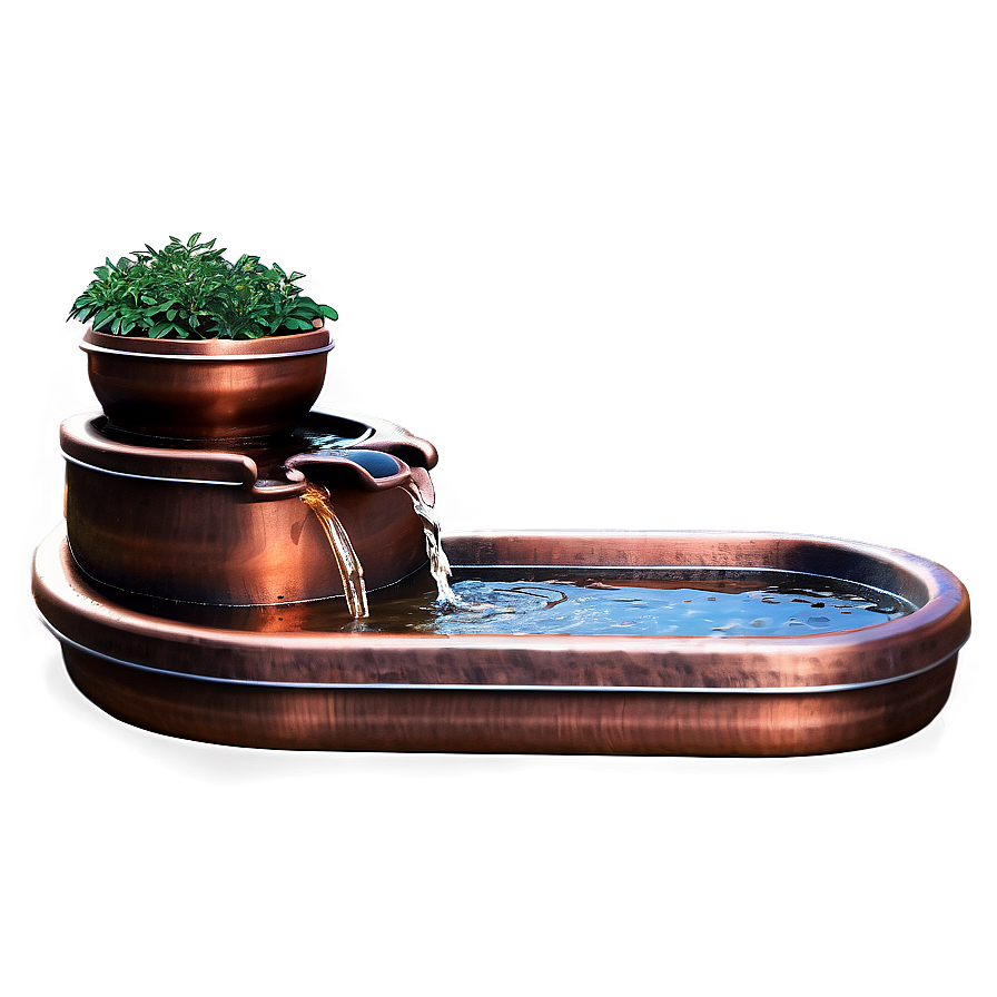 Copper Pipe Fountain Png Hsg90