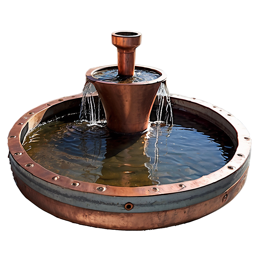 Copper Pipe Fountain Png Osd