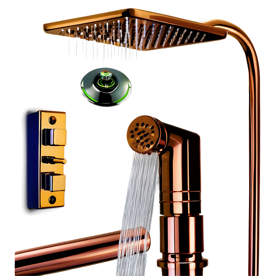 Copper Shower System Png 05232024