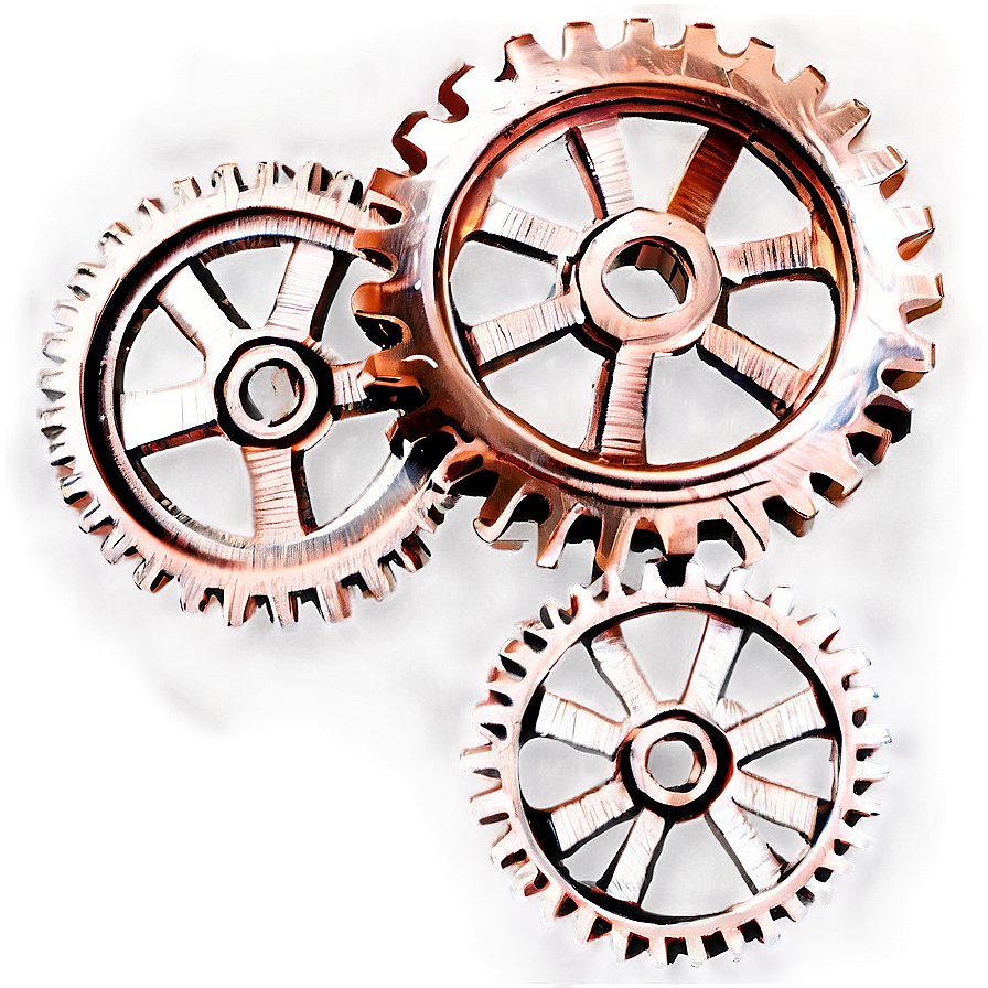 Copper Steampunk Gears Png 1