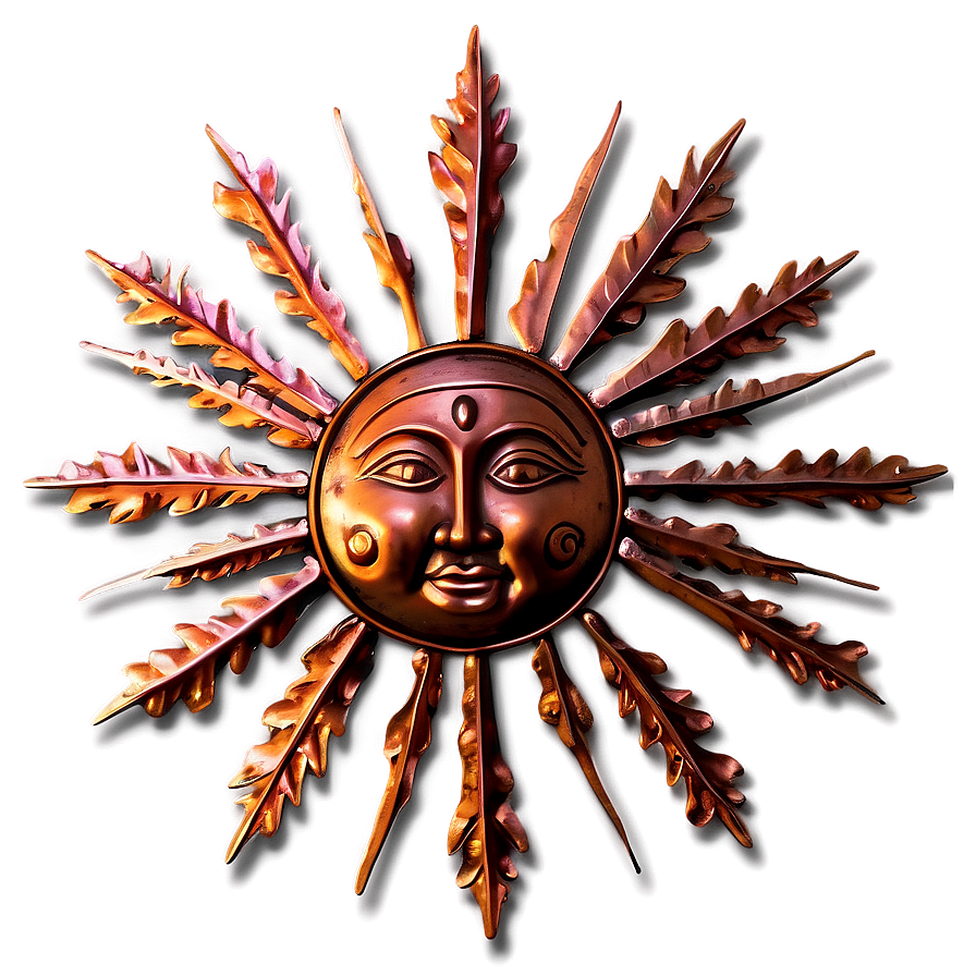 Copper Sun Wall Decor Png Iqi85