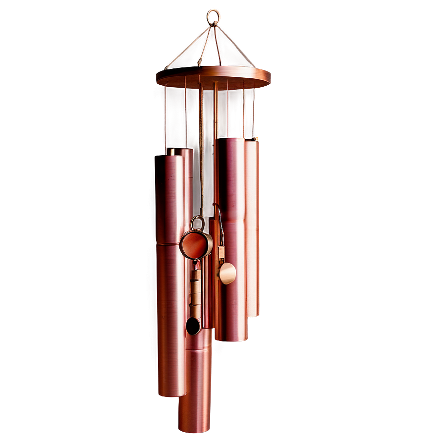 Copper Wind Chimes Png 06112024