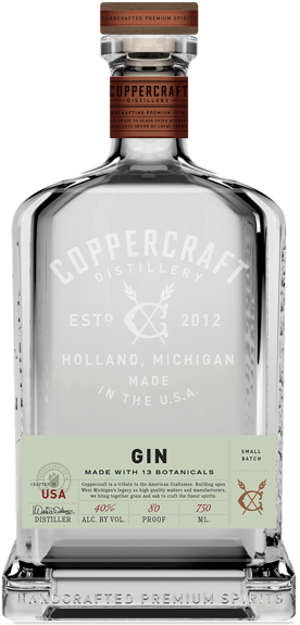 Coppercraft Distillery Gin Bottle