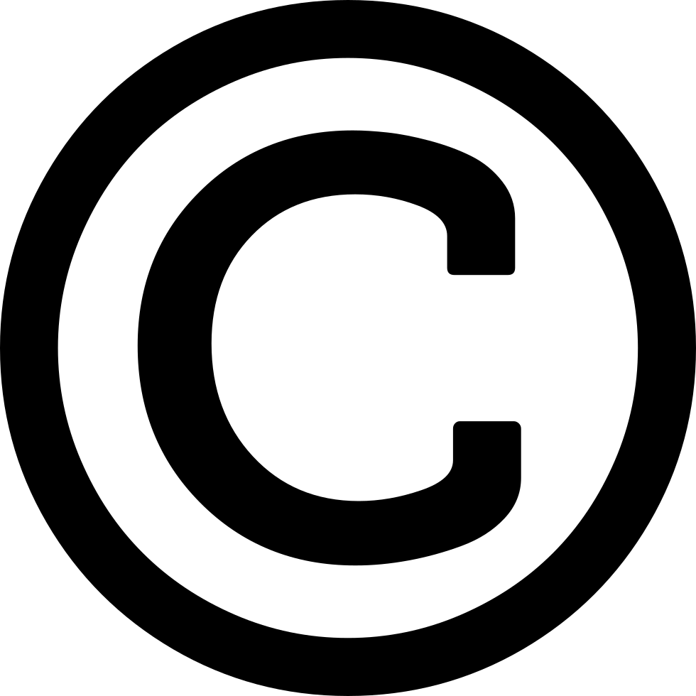 Copyright Symbol Black