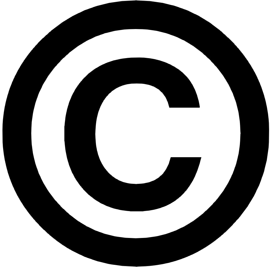 Copyright Symbol Blackand White