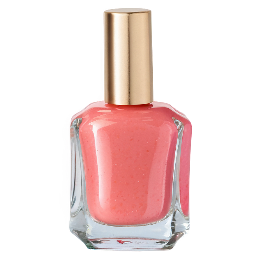 Coral Nail Polish Bottle Png 06292024