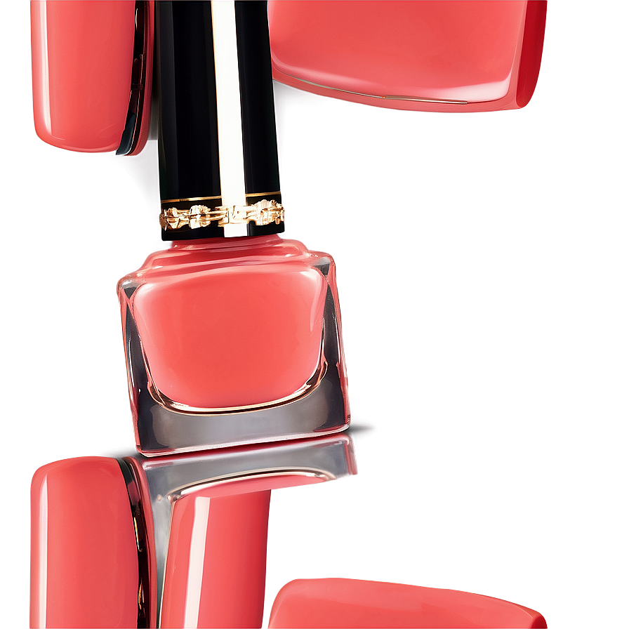 Coral Nail Polish Bottle Png Ere91