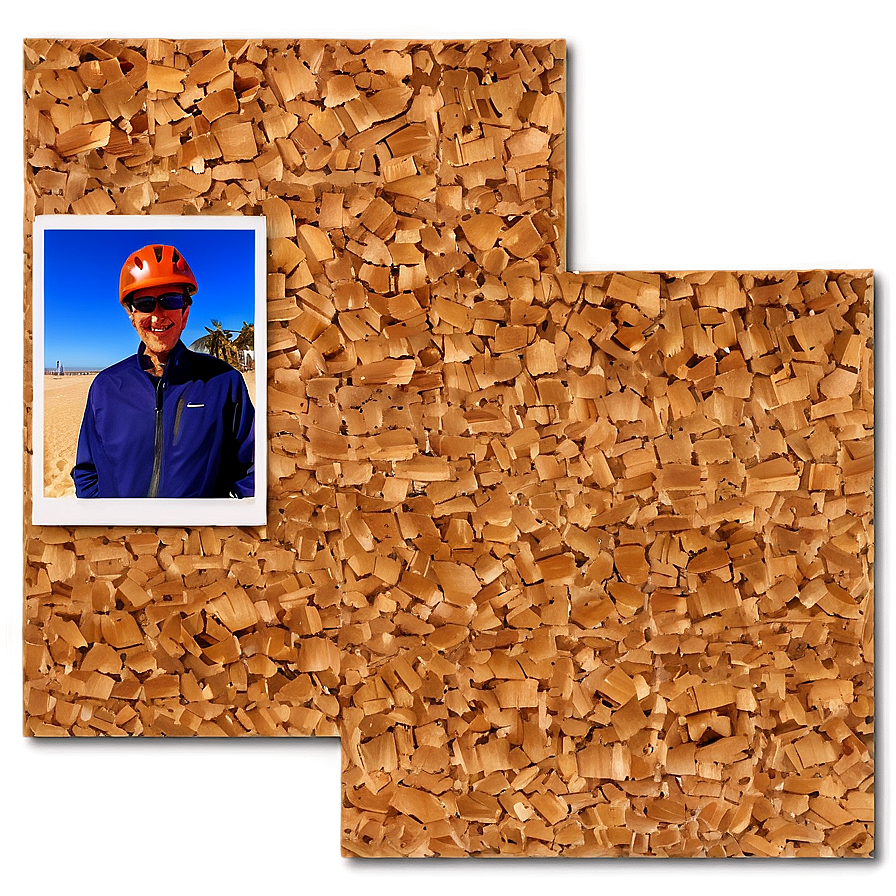 Cork Board Photo Collage Png Gba71