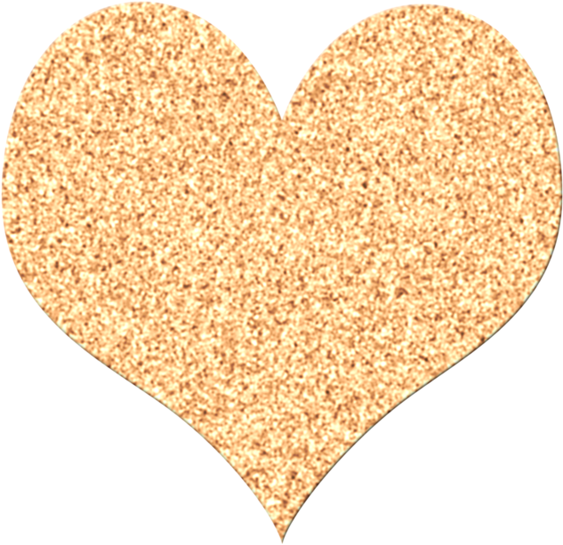 Cork Texture Heart Transparent Background.png