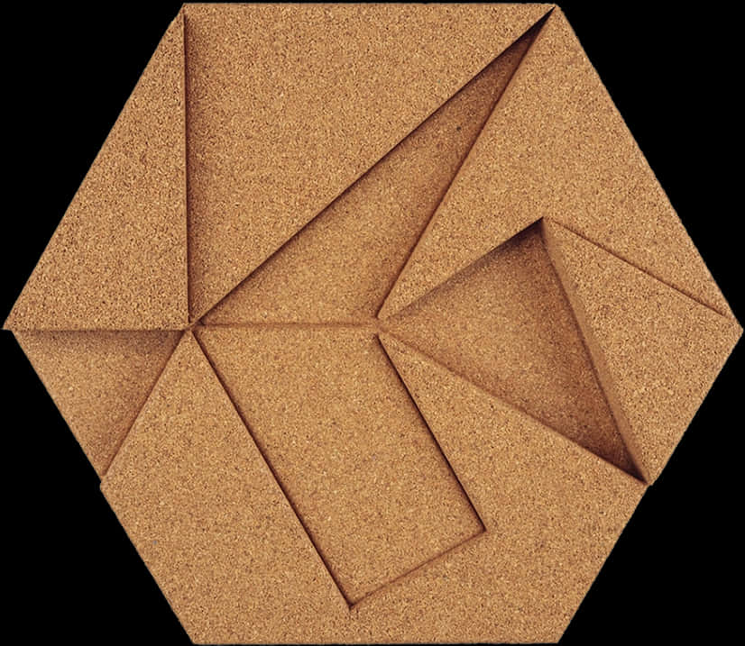 Corkboard Hexagon Puzzle Pattern