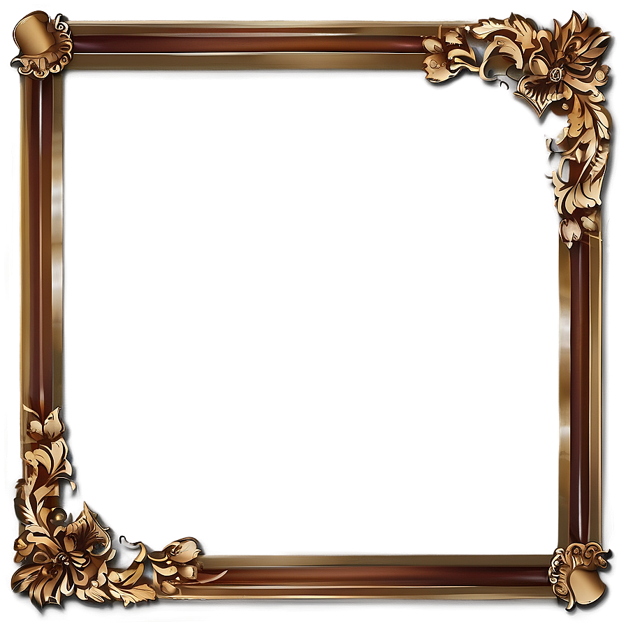 Corner Border Frame Png 06122024