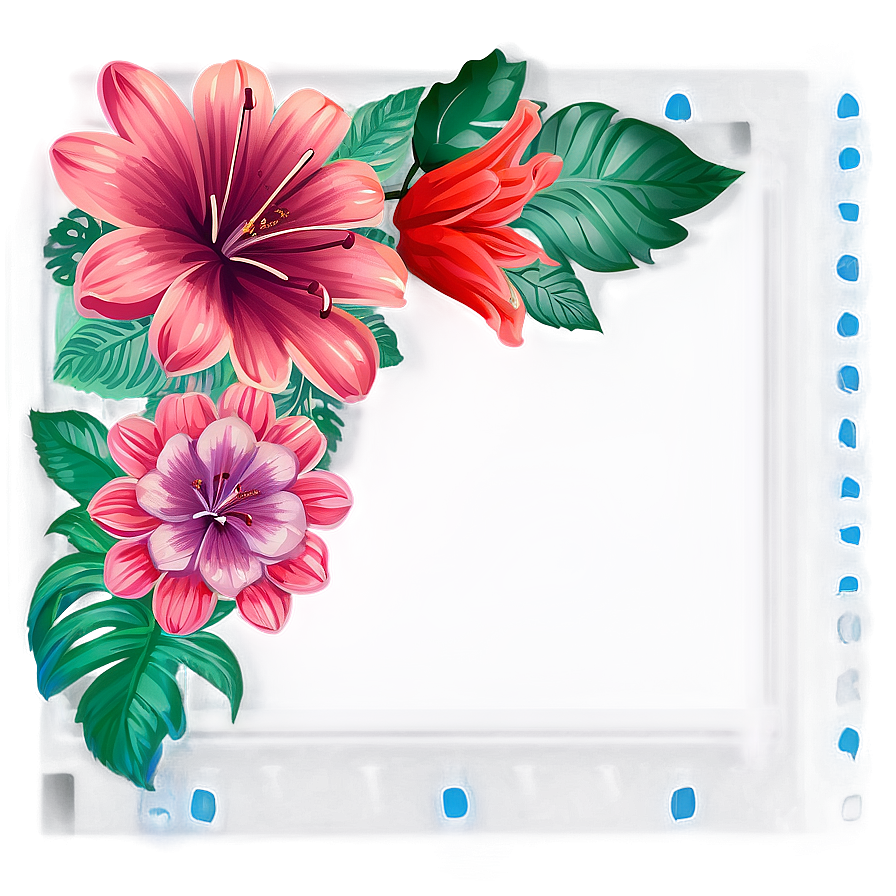 Corner Flower Frame Png 68