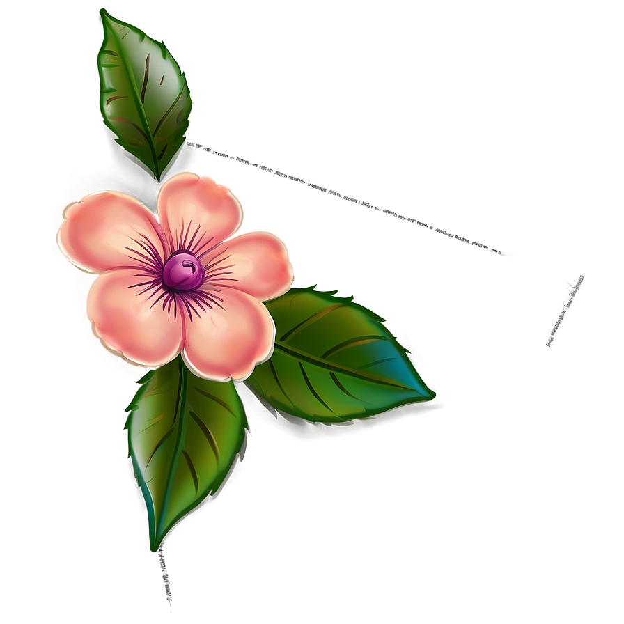 Corner Flower Sketch Png 49