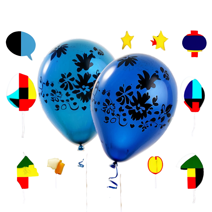 Cornflower Blue Balloons Png 84