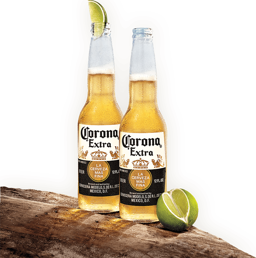 Corona Extra Beer Bottleswith Lime