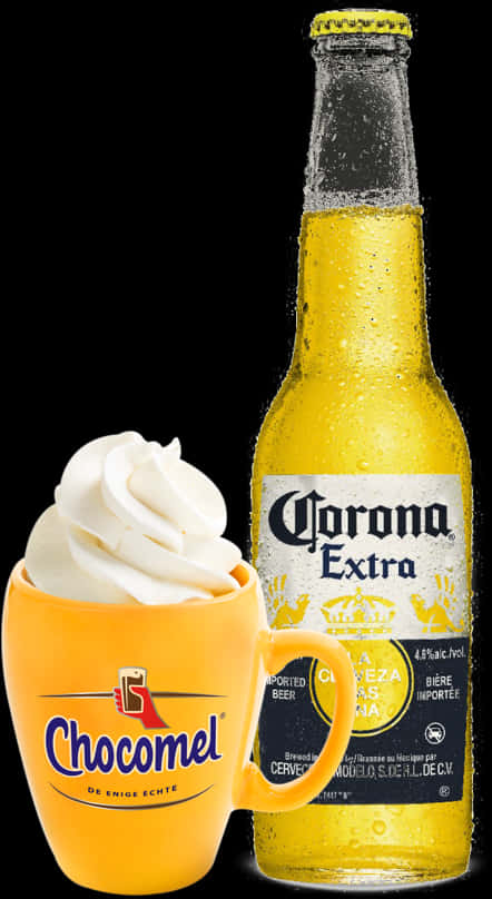 Corona Extra Beerand Chocomel Cup