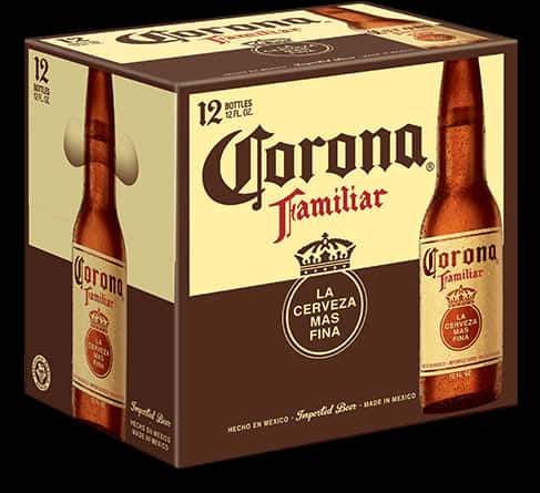 Corona Familiar Beer Boxand Bottle