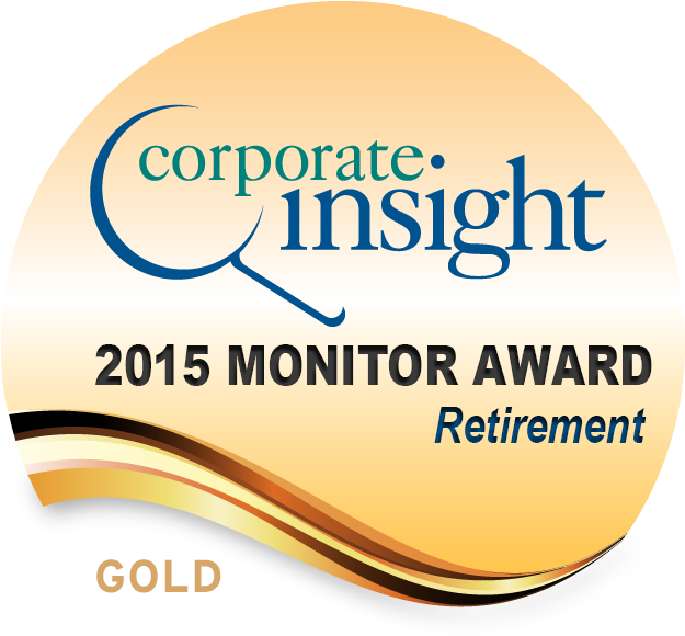 Corporate Insight2015 Monitor Award Retirement Gold