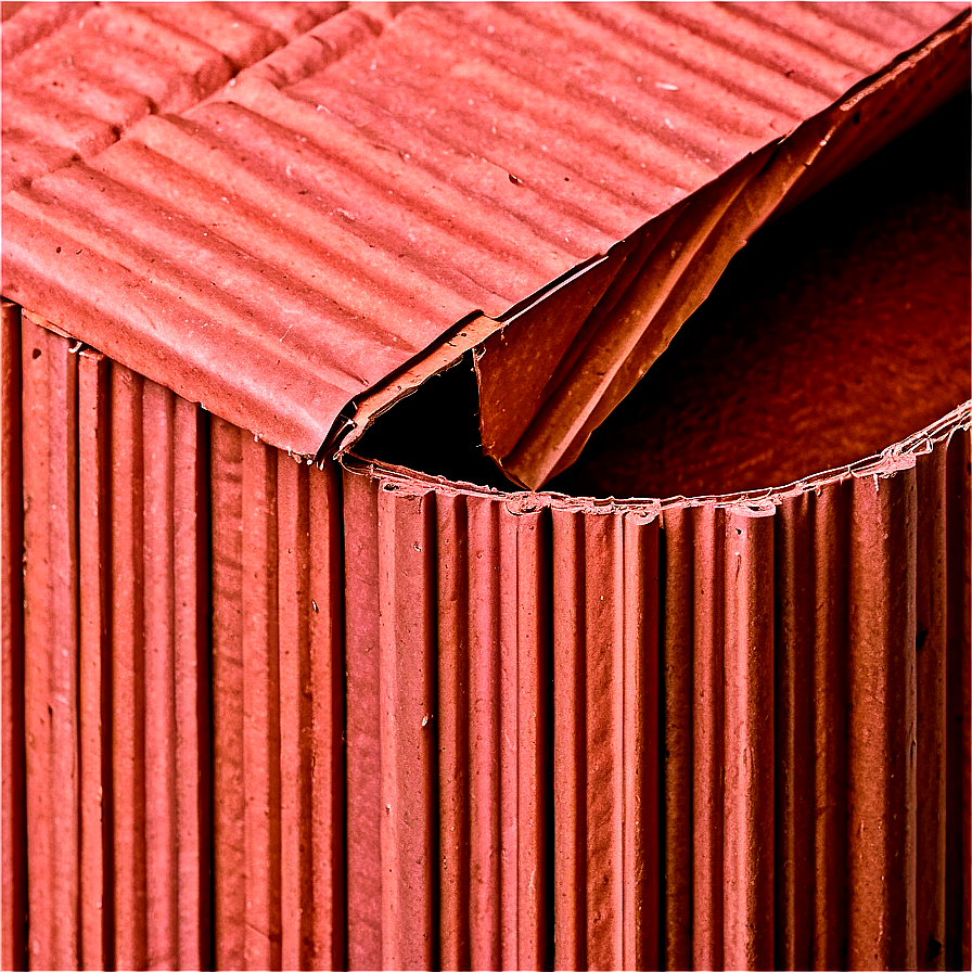 Corrugated Cardboard Close-up Png 05242024