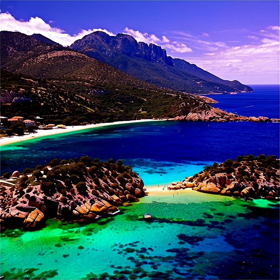 Corsica Scenic Coastline Png Aou51