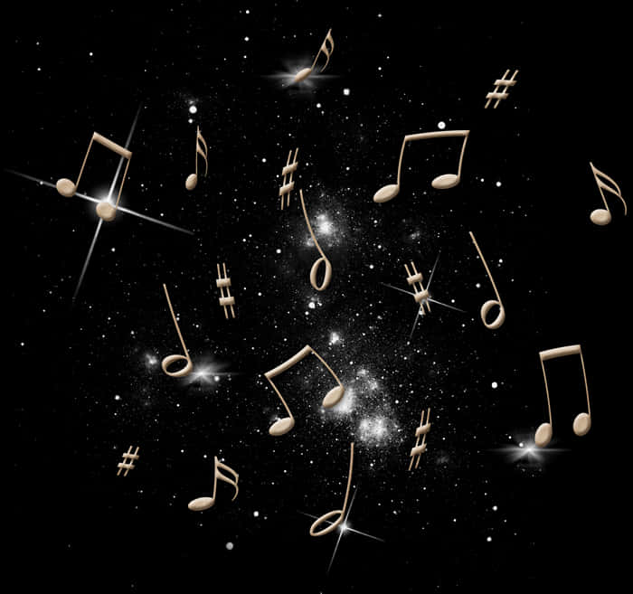 Cosmic_ Music_ Notes_ Background