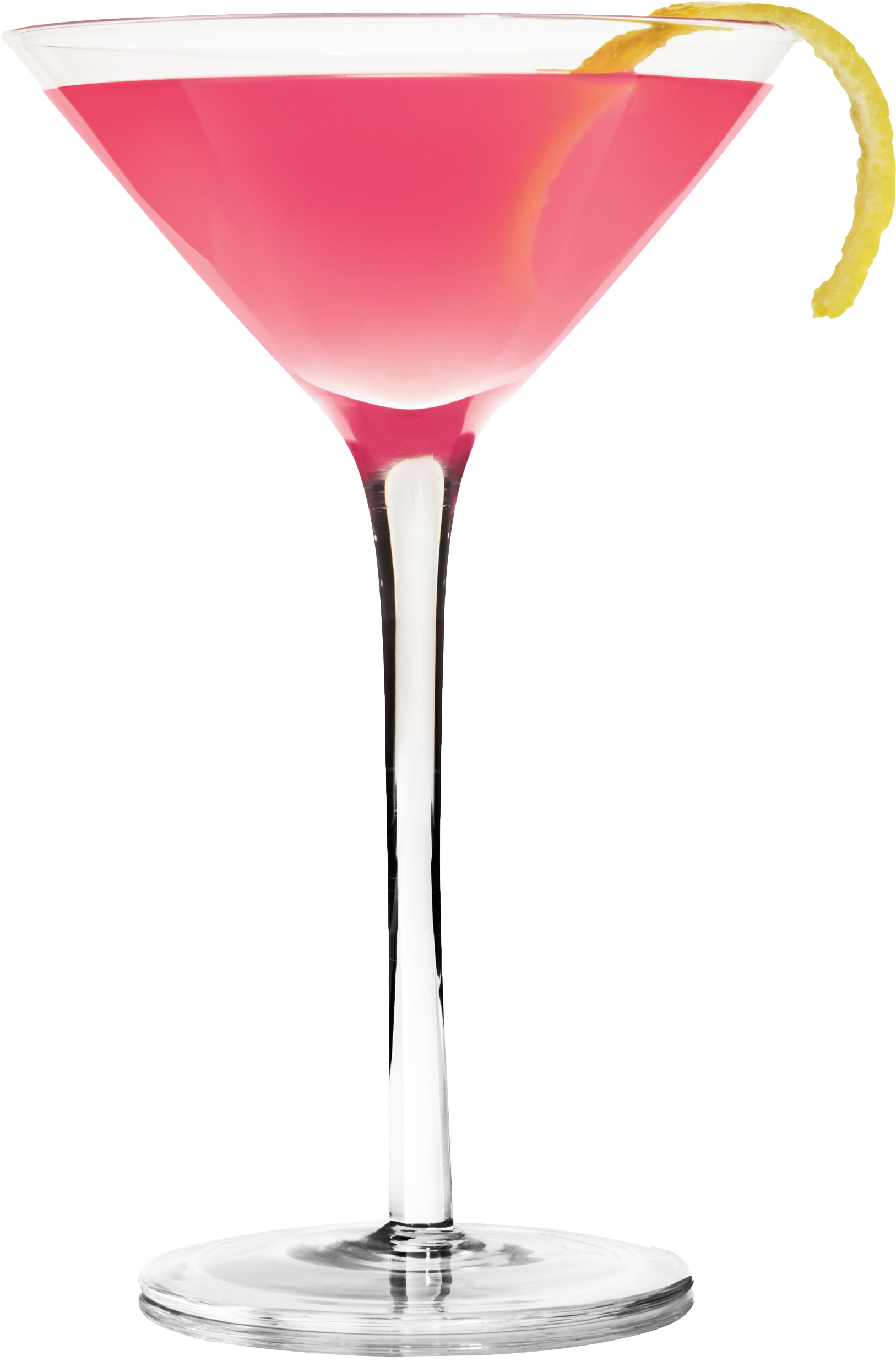 Cosmopolitan Cocktailwith Lemon Twist