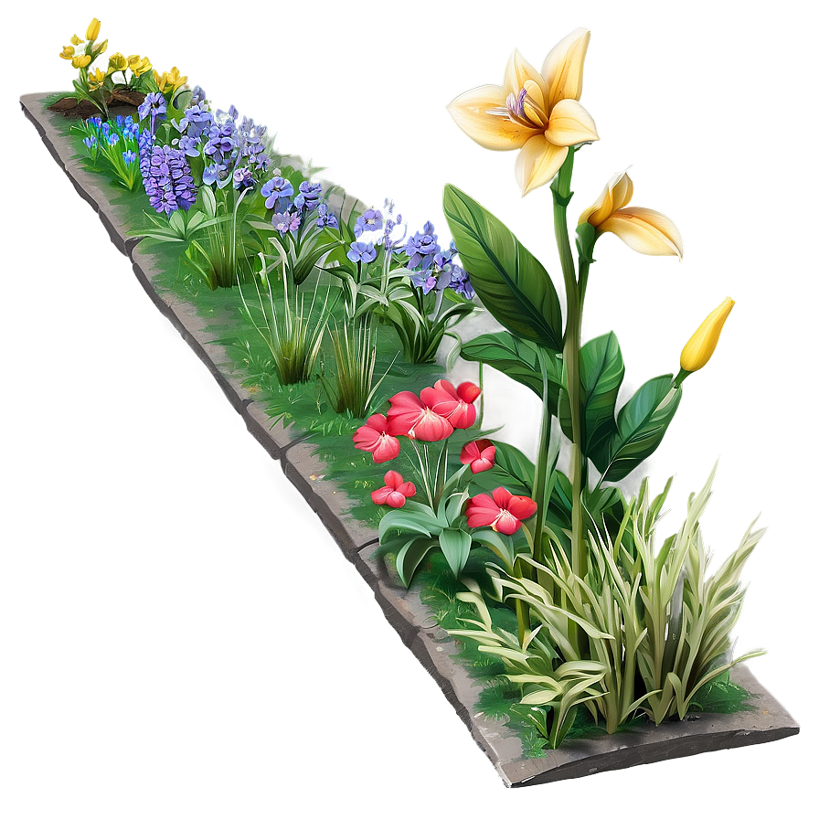 Cottage Flower Bed Png Ycu63