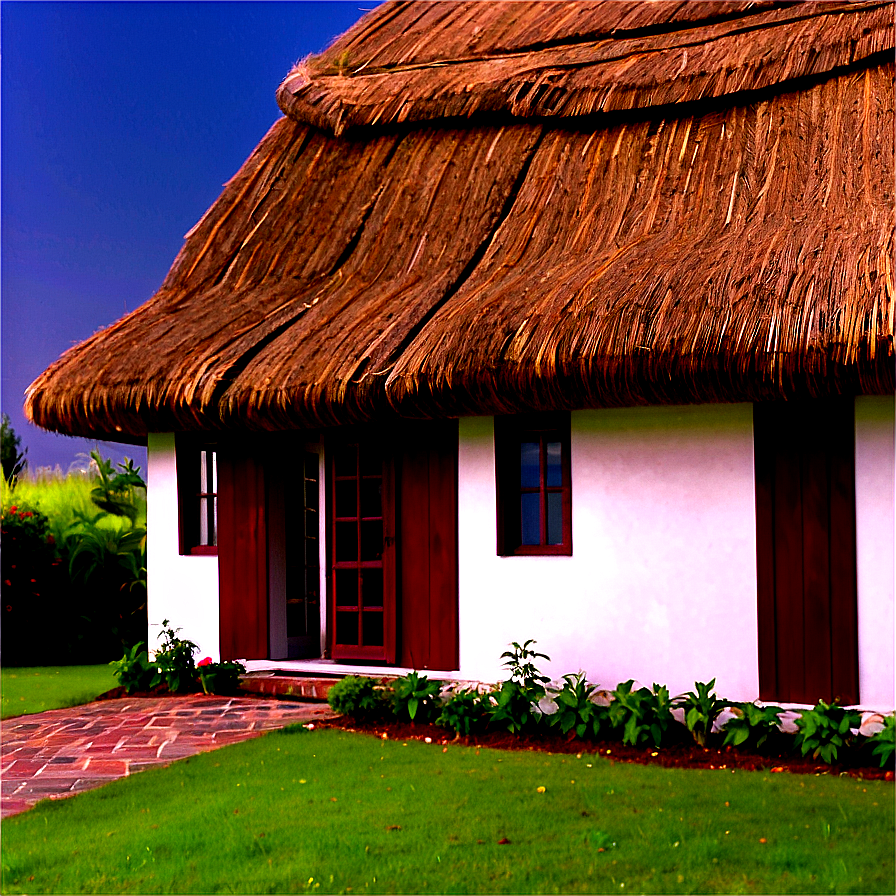 Cottage With A Thatched Roof Png Irq76