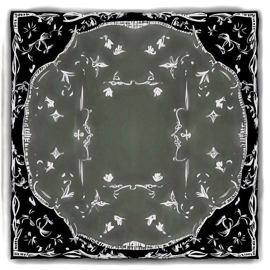 Cotton Black Bandana Png 6