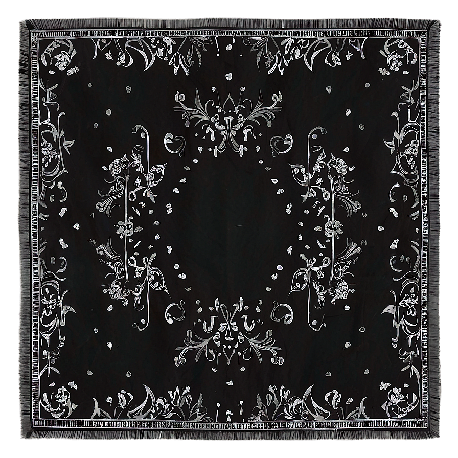 Cotton Black Bandana Png Fqa67