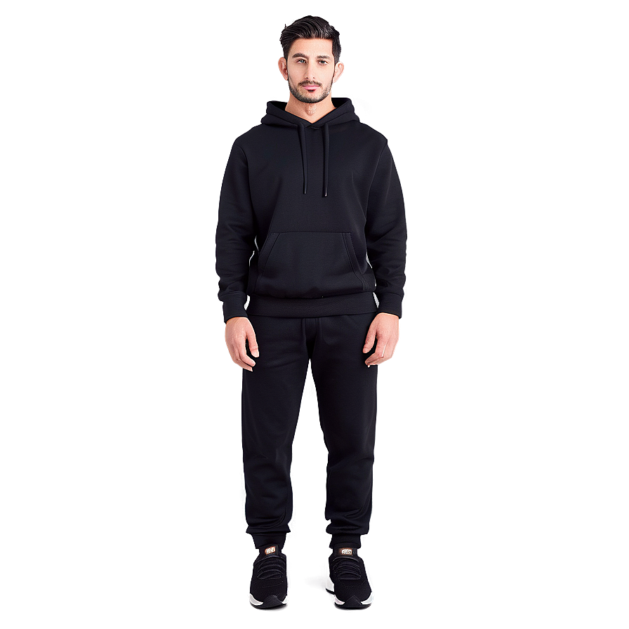 Cotton Black Sweatpants Png 54