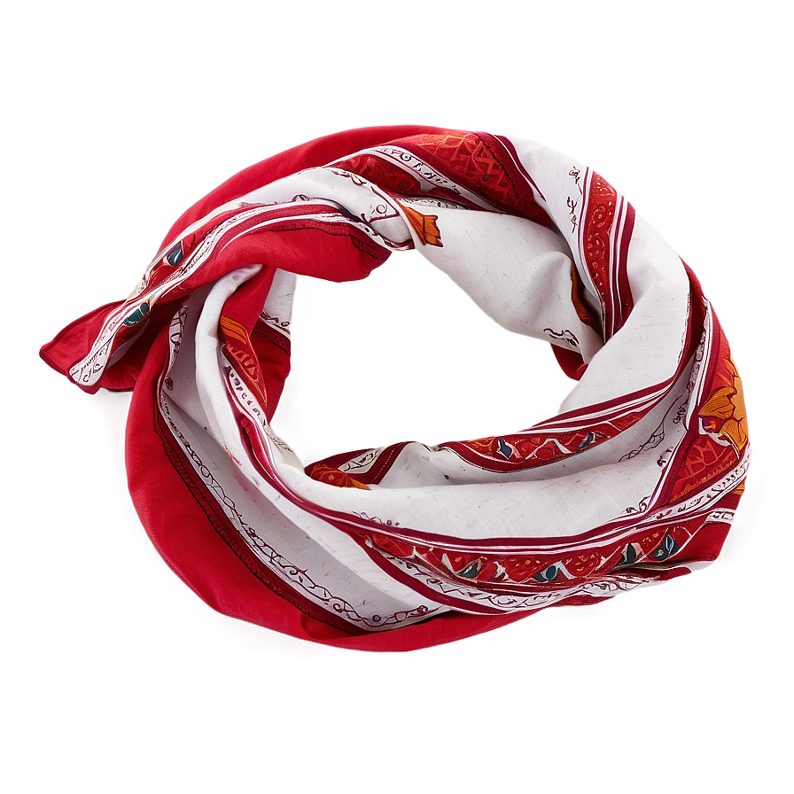 Cotton Red Scarf Png 51