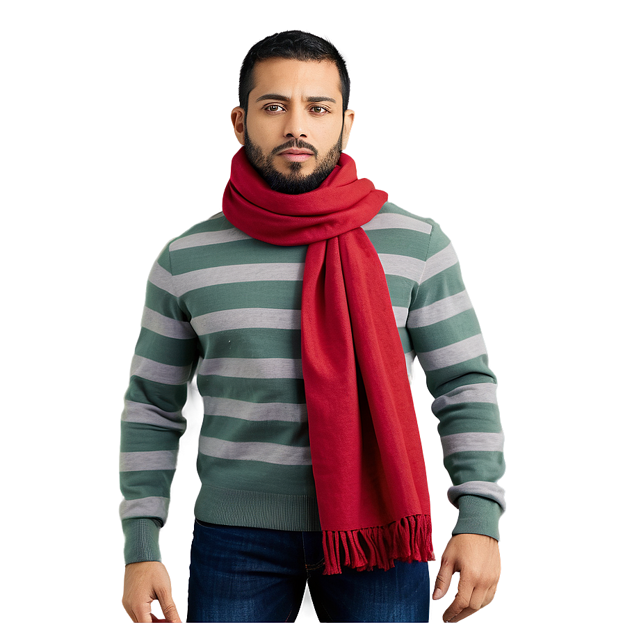 Cotton Red Scarf Png Lqx9