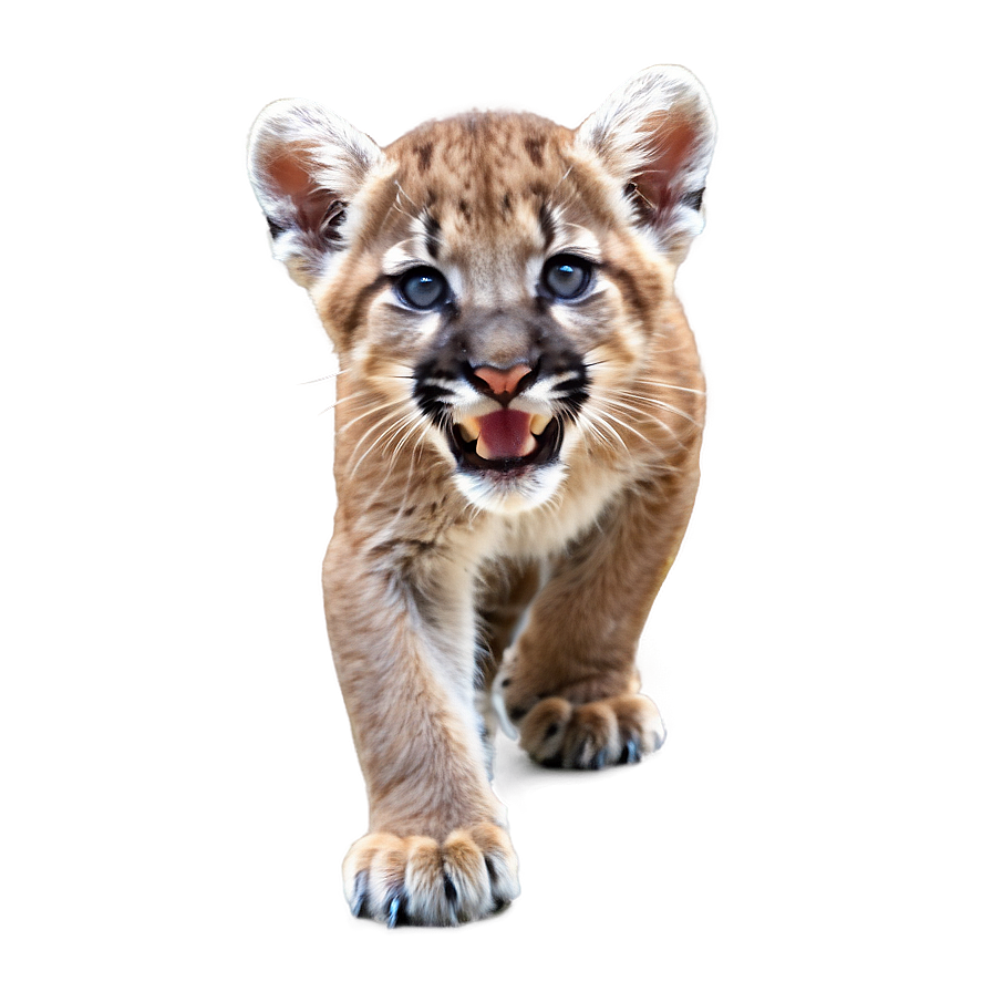 Cougar Cub Playing Png Fey60