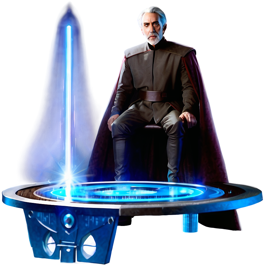 Count Dooku As A Hologram Png Xlb53