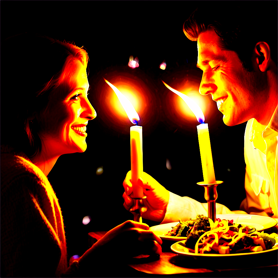 Couple Candlelight Dinner Png 06202024