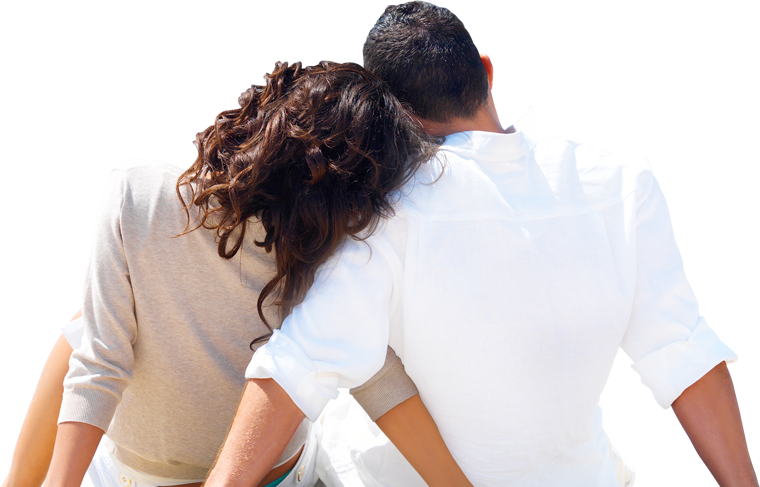 Couple Embracing Beach Vacation