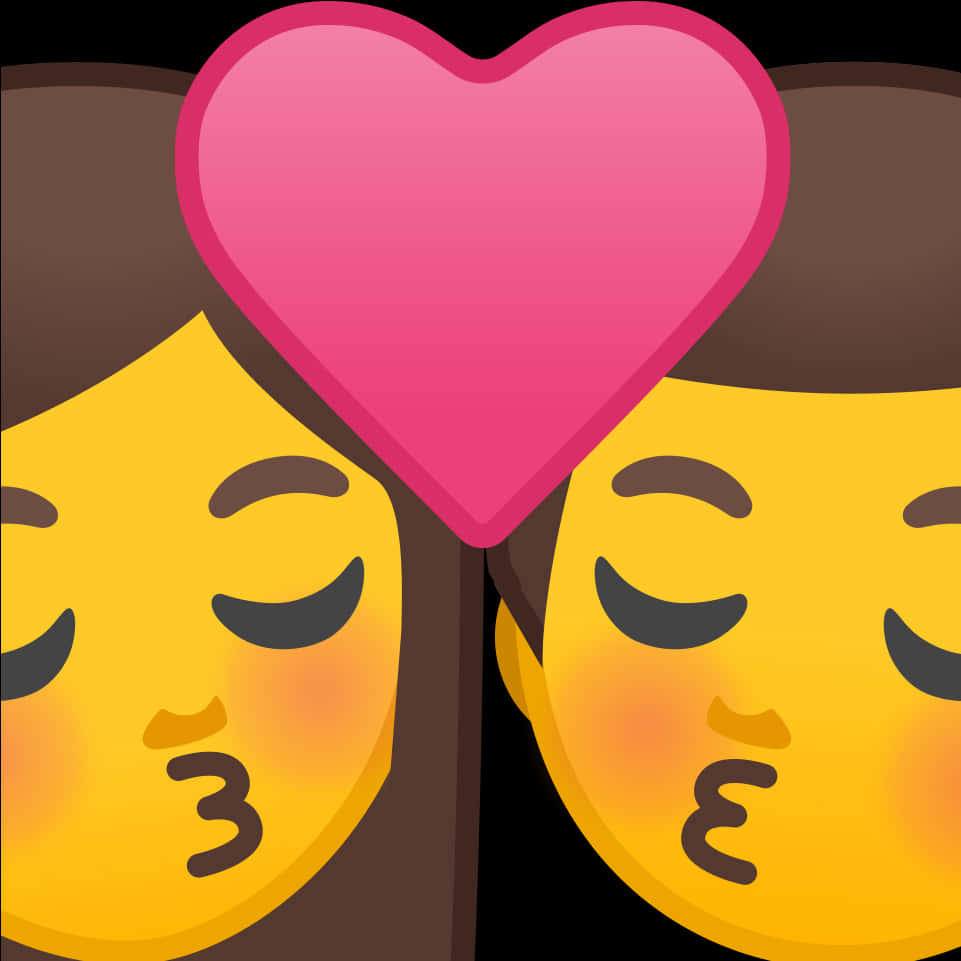 Couple Kissing Heart Emoji