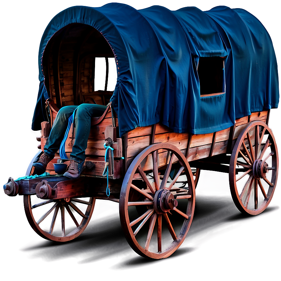 Covered Wagon Exploration Graphic Png Aed