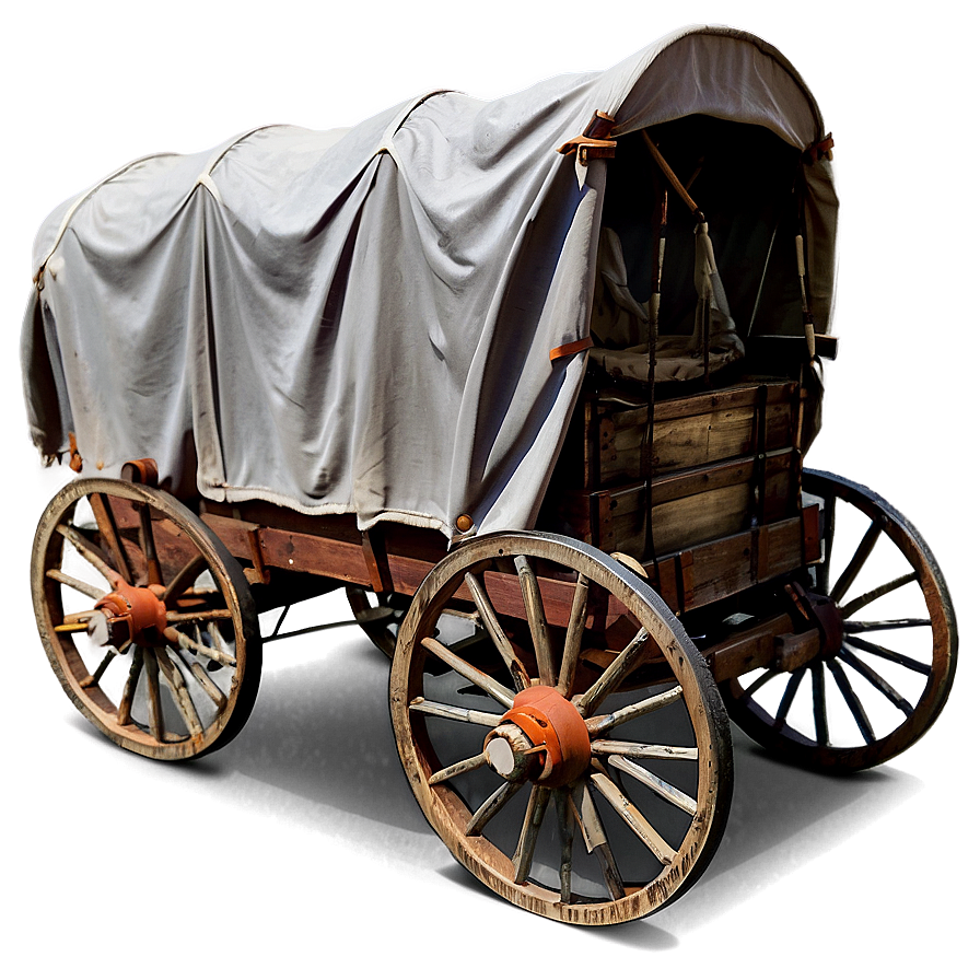 Covered Wagon Exploration Graphic Png Sja77