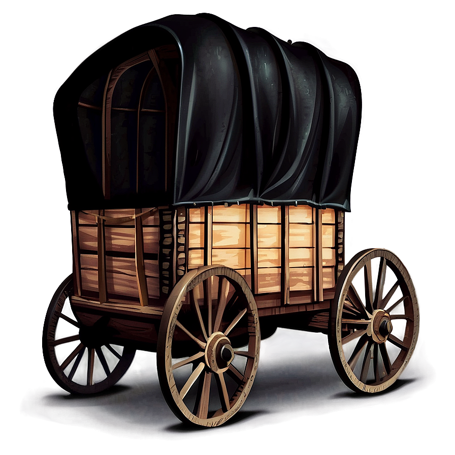 Covered Wagon Illustration Png 43