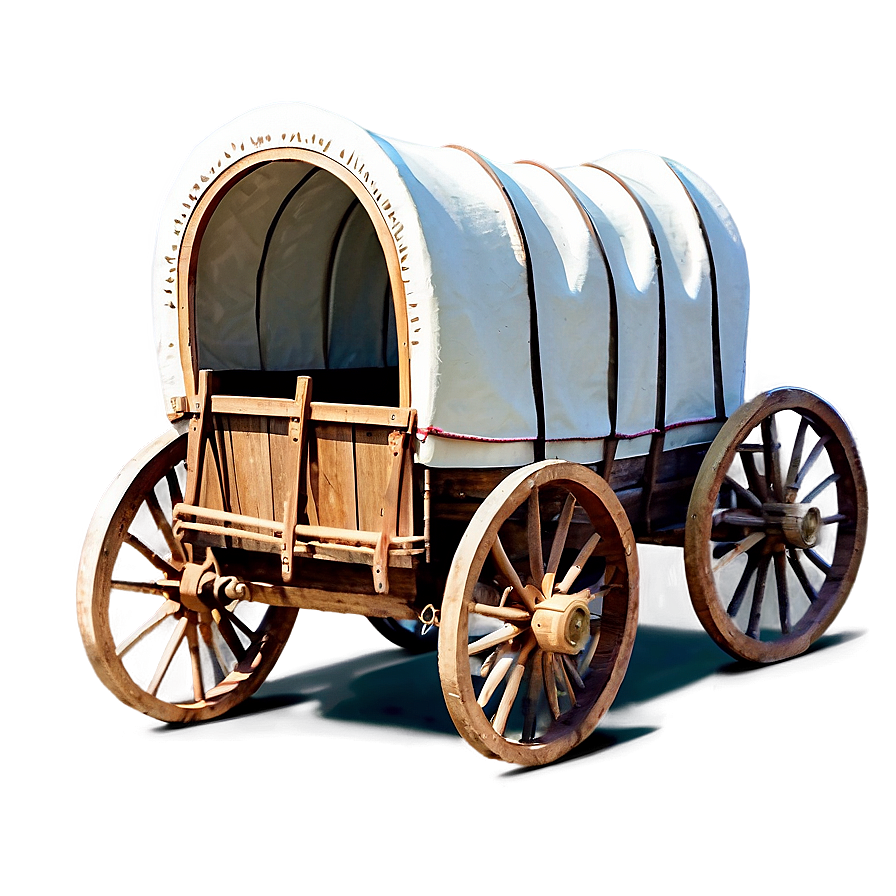 Covered Wagon Journey Artwork Png 32